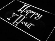 Happy Hour Cocktails LED Light Sign - LED Gift Works
