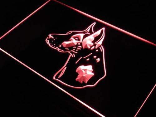 Harlequin Great Dane LED Light Sign - Way Up Gifts