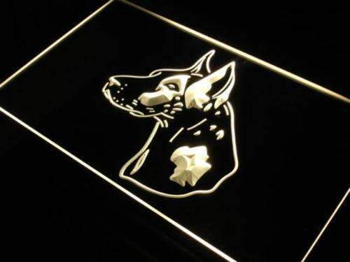 Harlequin Great Dane LED Light Sign - Way Up Gifts