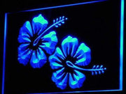 Hawaiian Hibiscus Flower LED Light Sign - LED Gift Works