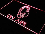 Headphones On Air LED Light Sign - LED Gift Works