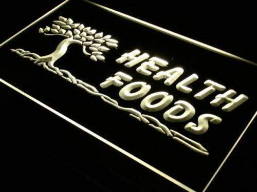 Health Foods LED Light Sign - LED Gift Works