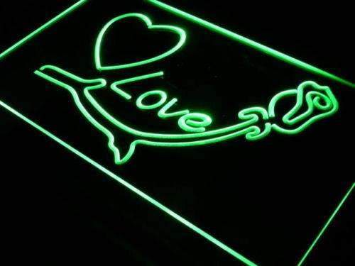 Heart Flower Love LED Light Sign - LED Gift Works