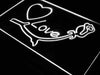 Heart Flower Love LED Light Sign - Way Up Gifts