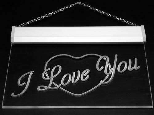 Heart I Love You LED Light Sign - LED Gift Works