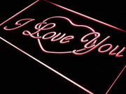 Heart I Love You LED Light Sign - LED Gift Works