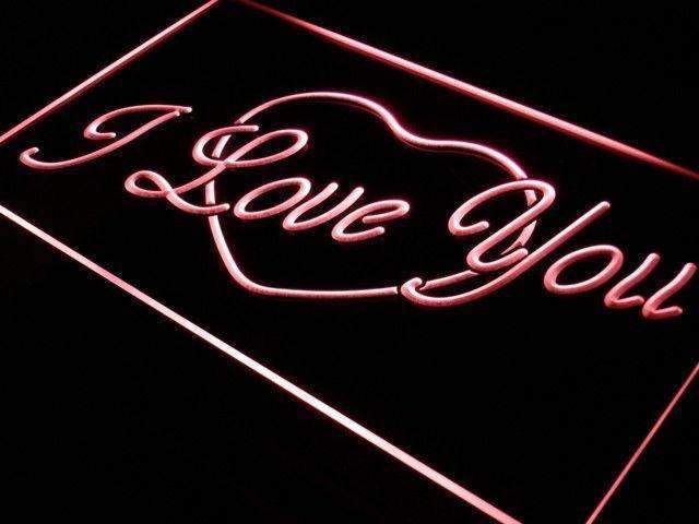 Heart I Love You LED Light Sign - LED Gift Works