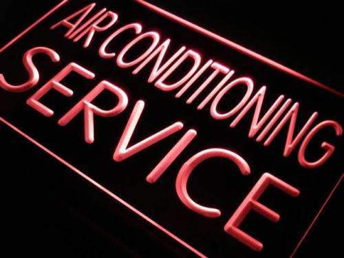 Heating Cooling Air Conditioning Services LED Light Sign - Way Up Gifts