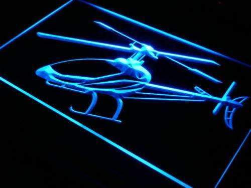 Helicopter LED Light Sign - LED Gift Works