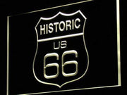 Historic Route 66 LED Light Sign - LED Gift Works