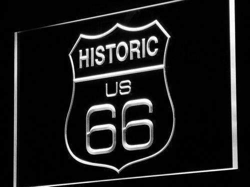 Historic Route 66 LED Light Sign - Way Up Gifts