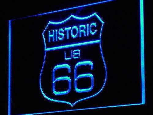 Historic Route 66 LED Light Sign - Way Up Gifts