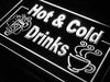 Hot and Cold Drinks LED Light Sign - Way Up Gifts