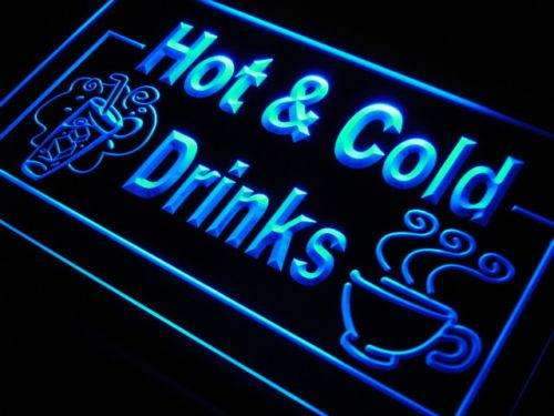 Hot and Cold Drinks LED Light Sign - Way Up Gifts