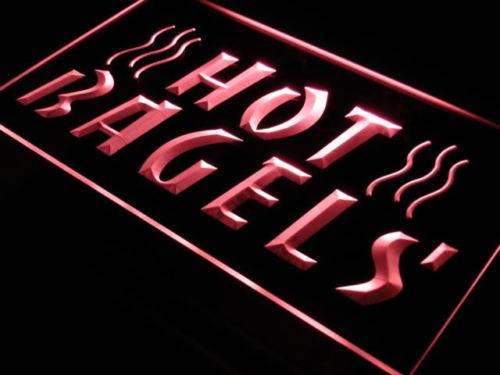 Hot Bagels LED Light Sign - LED Gift Works