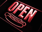 Hot Dogs Open LED Light Sign - LED Gift Works
