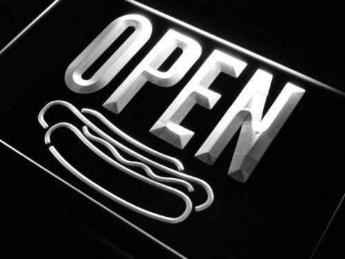 Hot Dogs Open LED Light Sign - LED Gift Works