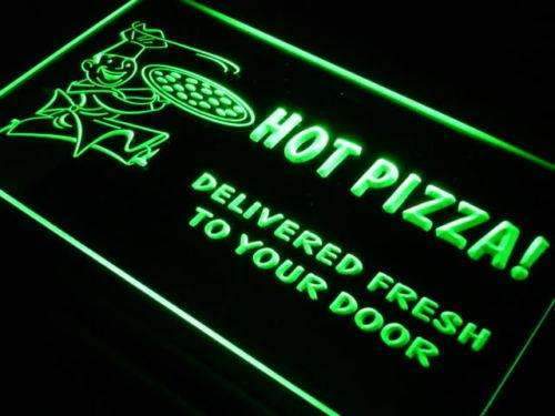 Hot Pizza Delivery LED Light Sign - LED Gift Works