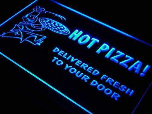 Hot Pizza Delivery LED Light Sign - LED Gift Works
