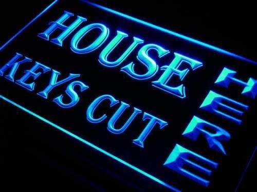 House Keys Key Cutting LED Light Sign - Way Up Gifts