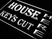 House Keys Key Cutting LED Light Sign - LED Gift Works