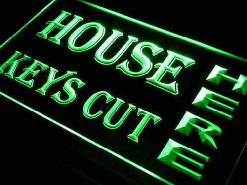 House Keys Key Cutting LED Light Sign - LED Gift Works