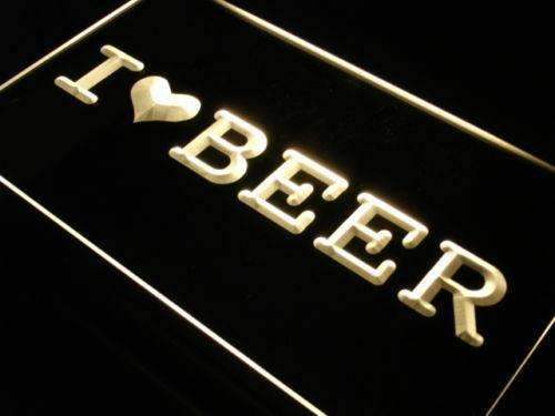 I Love Beer LED Light Sign - LED Gift Works