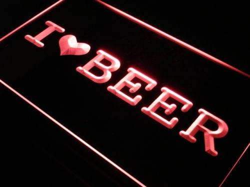 I Love Beer LED Light Sign - LED Gift Works