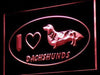 I Love Dachshunds LED Light Sign - Way Up Gifts