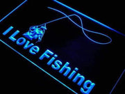 I Love Fishing LED Light Sign - LED Gift Works