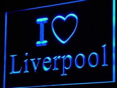 I Love Liverpool LED Light Sign - Way Up Gifts