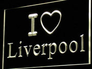 I Love Liverpool LED Light Sign - LED Gift Works
