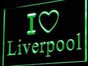 I Love Liverpool LED Light Sign - LED Gift Works