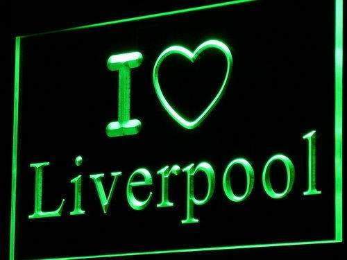 I Love Liverpool LED Light Sign - Way Up Gifts