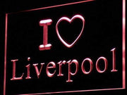 I Love Liverpool LED Light Sign - LED Gift Works
