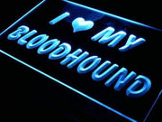 I Love My Bloodhound LED Light Sign - LED Gift Works