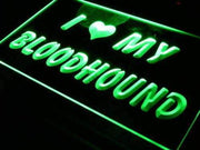 I Love My Bloodhound LED Light Sign - LED Gift Works