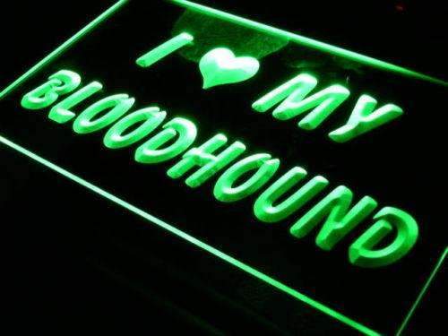 I Love My Bloodhound LED Light Sign - LED Gift Works