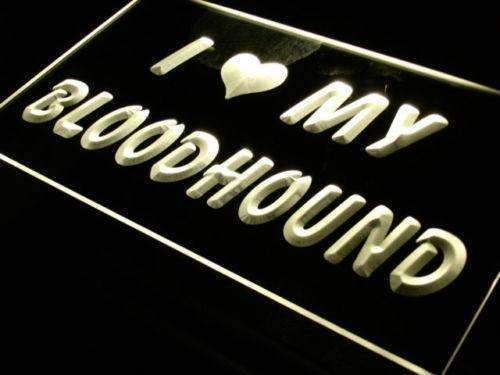I Love My Bloodhound LED Light Sign - Way Up Gifts