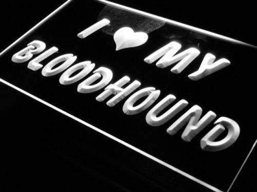 I Love My Bloodhound LED Light Sign - LED Gift Works