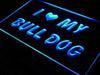 I Love My Bull Dog LED Light Sign - Way Up Gifts