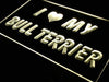 I Love My Bull Terrier LED Light Sign - Way Up Gifts