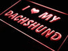 I Love My Dachshund LED Light Sign - Way Up Gifts