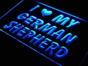 I Love My German Shepherd LED Light Sign - LED Gift Works