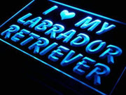 I Love My Labrador Retriever LED Light Sign - LED Gift Works
