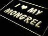 I Love My Mongrel LED Light Sign - Way Up Gifts
