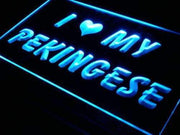 I Love My Pekingese LED Light Sign - LED Gift Works