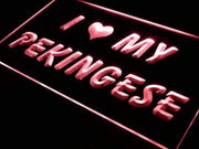 I Love My Pekingese LED Light Sign - LED Gift Works