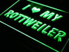 I Love My Rottweiler LED Light Sign - Way Up Gifts