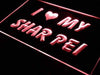 I Love My Shar Pei LED Light Sign - Way Up Gifts